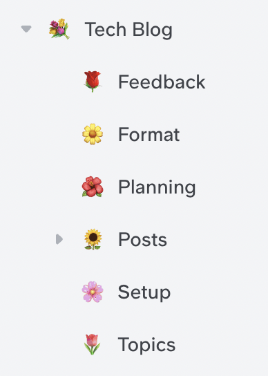 Slite fruit emojis on article titles.